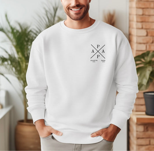 Chandail design en X | Papa, Papi