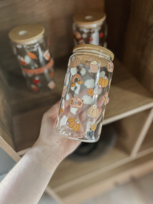 Verre à boire | Citrouilles roses